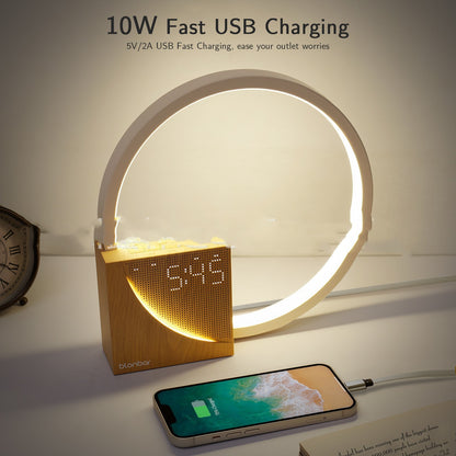 Multifunctional Touch Bedside Lamp with Alarm Clock