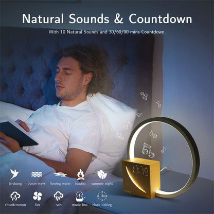 Multifunctional Touch Bedside Lamp with Alarm Clock