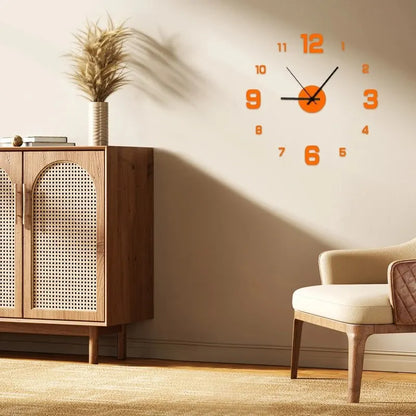 Frameless DIY Wall Clock